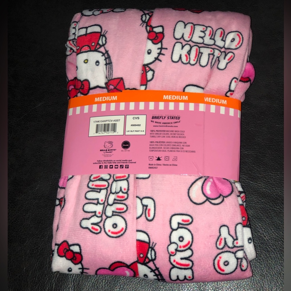 ✨NWT✨LAST ONE!! ‼️ Hello Kitty Sanrio CVS Sleep Pajama Pants 2023 Valentines - Picture 3 of 8